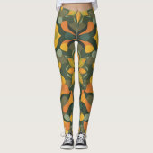 Levendige geometrische Leggings - kleurrijke organ (Voorkant)