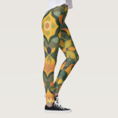 Levendige geometrische Leggings - kleurrijke organ (Rechts)