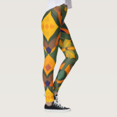 Levendige geometrische Leggings - Zachte kleurherh (Rechts)
