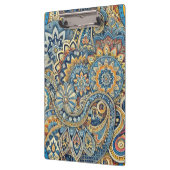 Levendige geometrische Paisley Abstract Klembord (Links)