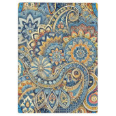 Levendige geometrische Paisley Abstract Klembord (Achterkant)