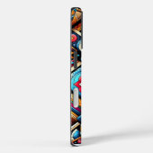 Levendige geometrische patronen Case-Mate iPhone case (Achterkant / Rechts)