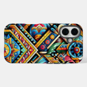 Levendige geometrische patronen Case-Mate iPhone case (Achterkant (horizontaal))