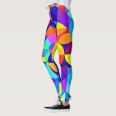 Levendige geometrische vreugde leggings (Links)