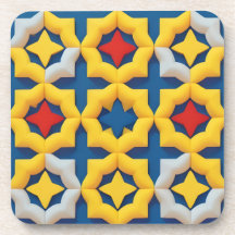 Levendige geometrische woondecoratie Felle kleuren