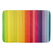 Levendige gestreepte badmat – zacht & absorberend (Voorkant)