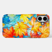 Levendige gevallen herfstesdoornbladeren Case-Mate iPhone case (Achterkant (horizontaal))