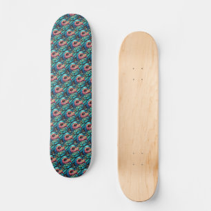 Levendige gevederde sereniteit persoonlijk skateboard