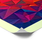 Levendige Gezichten Mozaïek Abstracte Print (Hoek)