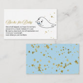 Levendige Ghost Halloween Baby shower Books for Ba Informatiekaartje (Voorkant / Achterkant)