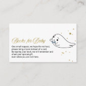 Levendige Ghost Halloween Baby shower Books for Ba Informatiekaartje (Voorkant)