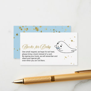 Levendige Ghost Halloween Baby shower Books for Ba Informatiekaartje