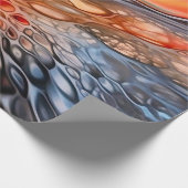 Levendige gietinkt Abstract Cadeaupapier (Hoek)