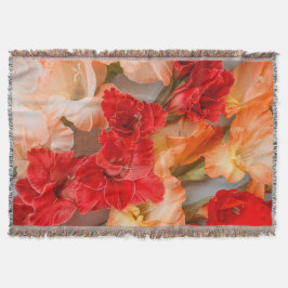 Levendige Gladiolus bloemen Deken