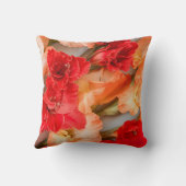 Levendige Gladiolus bloemen Kussen (Achterkant)
