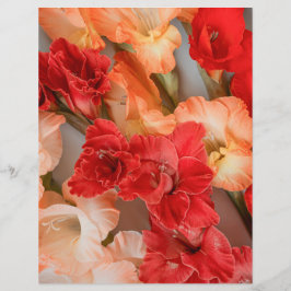 Levendige Gladiolus Bloemen Scrapbook Papier