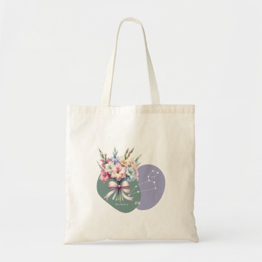 Levendige Gladiolus Leo Constellation sierlijk ont Tote Bag (Voorkant)