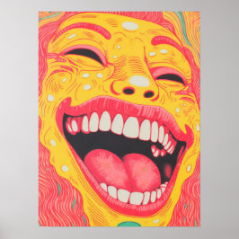 Levendige glimlach poster
