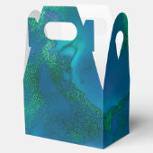 Levendige glinsterende inksplash bedankdoosjes (Geopend)