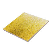 Levendige glittery Golden Sparkle Tegeltje (Zijkant)