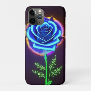 Levendige gloeiende bloem met neonaccenten Case-Mate iPhone case