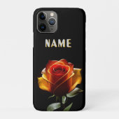 Levendige gloeiende bloem met neonaccenten Case-Mate iPhone case (Achterkant)