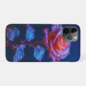 Levendige gloeiende bloem met neonaccenten Case-Mate iPhone case (Achterkant (horizontaal))