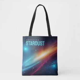 Levendige Gloeiende Nevel Abstracte Neon Melkweg R Tote Bag