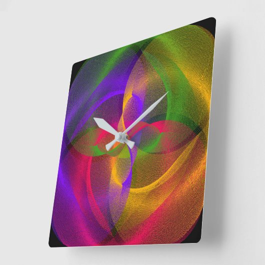 Levendige Glossy Circle geometrische wandklok (Hoek)