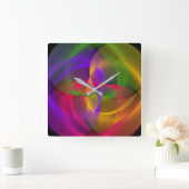 Levendige Glossy Circle geometrische wandklok (Huis)