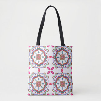 Levendige golven tote bag