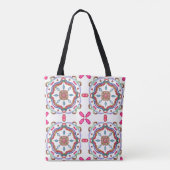 Levendige golven tote bag (Achterkant)