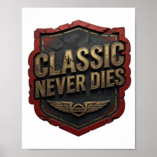 Levendige Goud KLASSIEKER GAAT NOOIT DOOD Poster