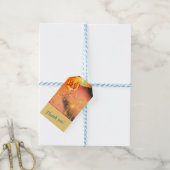 Levendige gouden aangepaste cadeaubijsluiters cadeaulabel (Met Touw)