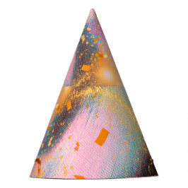 Levendige gouden Petten Feesthoedjes