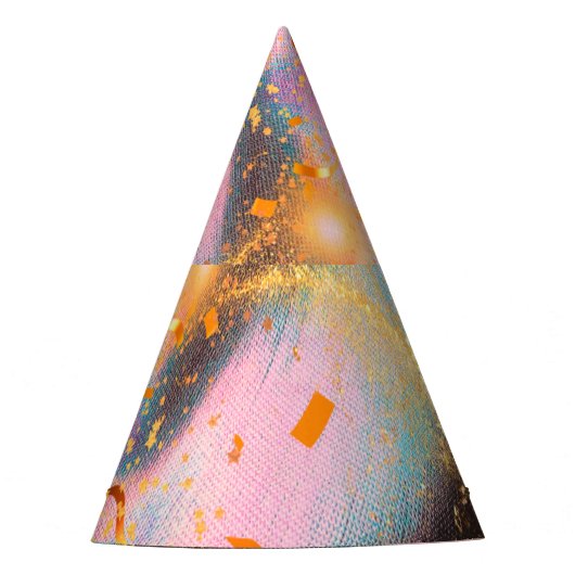 Levendige gouden Petten Feesthoedjes (Voorkant)