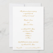 Levendige gouden sterren Onze bruiloft uitnodiging (Achterkant)