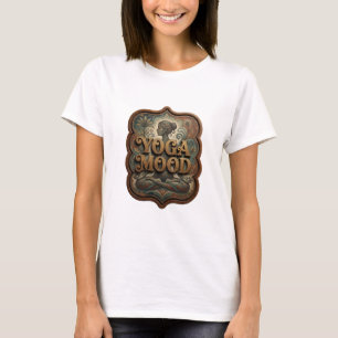 Levendige Gouden YOGA MOOD T-shirt