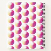 Levendige gradiënt parelcirkels. notitieboek (Achterkant)