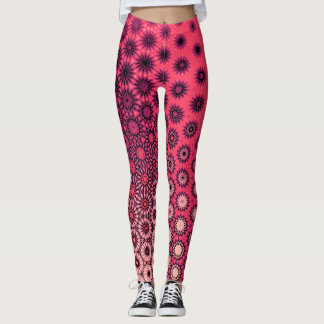 Levendige gradiënt Starburst Pattern Leggings