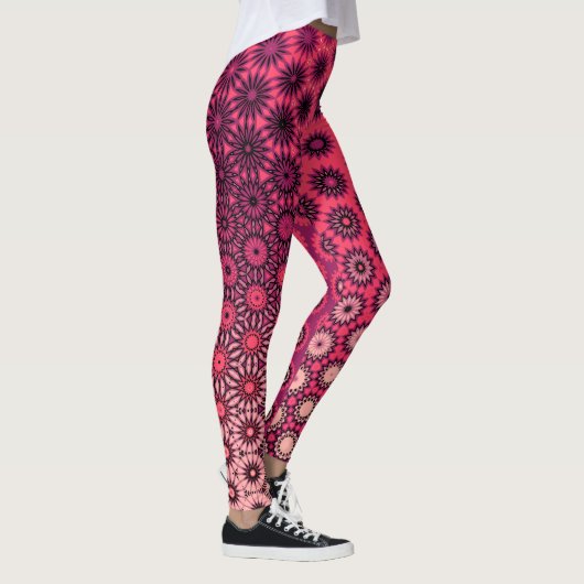 Levendige gradiënt Starburst Pattern Leggings (Rechts)