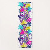 Levendige Graffiti Art met Custom Name Option Yogamat (Voorkant)