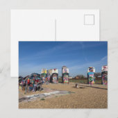 Levendige Graffiti-Bedekte Klassieke Auto's Briefkaart (Voorkant / Achterkant)