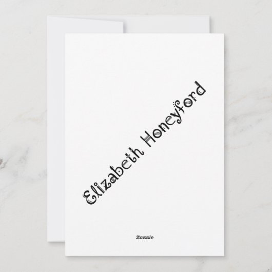 Levendige graffiti bloemen kunst feestdagenkaart (Achterkant)