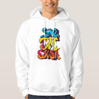 Levendige graffiti-stijl 'Swe Pac Sun' Hoodie