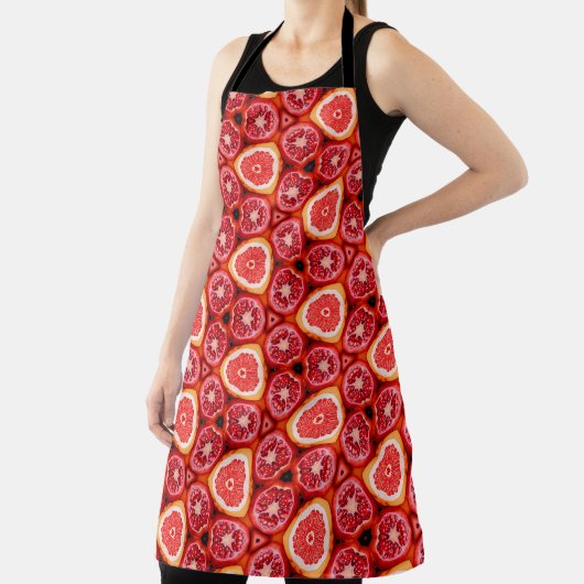 Levendige granaatappel en grapefruit schort (Insitu)