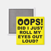 Levendige grappige vriendschappelijke makreel Magn Magneet (Voorkant / Achterkant)