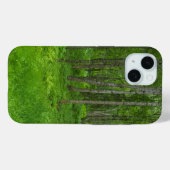 Levendige Green Woodland iPhone Case (Achterkant (horizontaal))