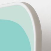 Levendige greens van oceaangolven & zonsondergang  pickleball paddle (Links Detail)