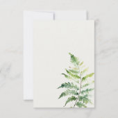 LEVENDIGE GROENE GOUDEN AQUAREL VARENS RECEPTIE KAART (Achterkant)